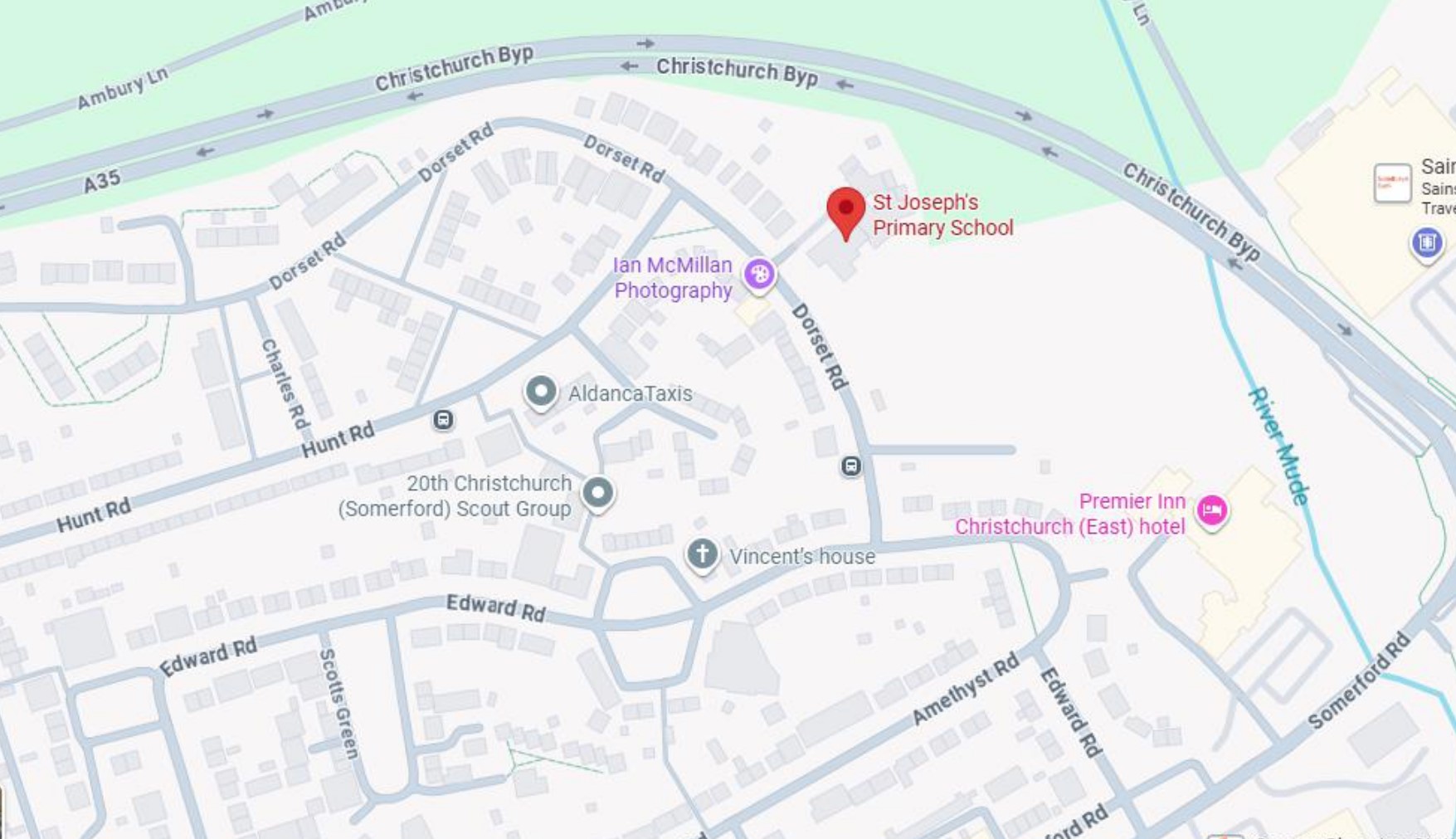 Google Maps St Joseph's Catholic Primary School